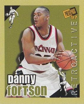 1997 Press Pass Double Threat - Retroactive #10 Danny Fortson Front