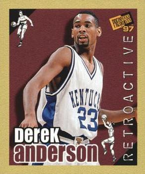 1997 Press Pass Double Threat - Retroactive #13 Derek Anderson Front