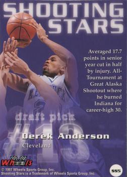 1997 Wheels Rookie Thunder - Shooting Stars #SS5 Derek Anderson Back