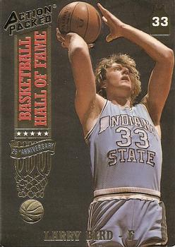 1993 Action Packed Hall of Fame #18 Larry Bird Front