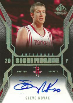 2007-08 SP Game Used - SIGnificance #SI-NO Steve Novak Front