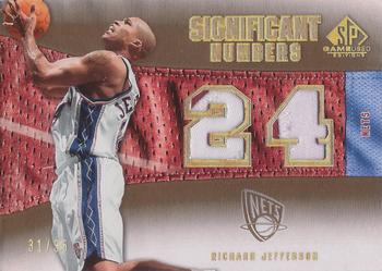 2007-08 SP Game Used - Significant Numbers Non-Auto Patch #SNA-RJ Richard Jefferson Front