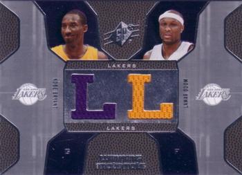 2007-08 SPx - Winning Materials Combos #WMC-KL Kobe Bryant / Lamar Odom Front