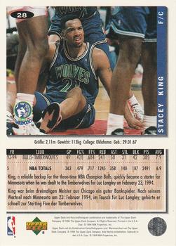 1994-95 Collector's Choice German #28 Stacey King Back