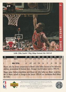 1994-95 Collector's Choice German #29 Corie Blount Back