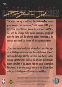 1994-95 Collector's Choice German #218 Michael Jordan Back