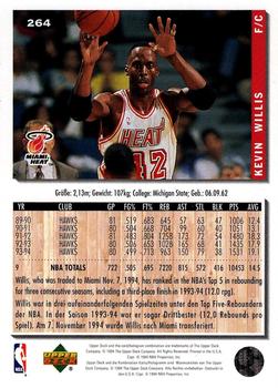 1994-95 Collector's Choice German #264 Kevin Willis Back