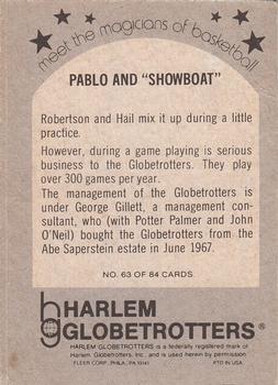 1971 Fleer Harlem Globetrotters #63 Pablo and 