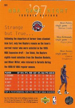 1997-98 Collector's Choice European #181 Toronto Raptors Back