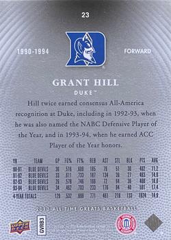 2013 Upper Deck All Time Greats #23 Grant Hill Back