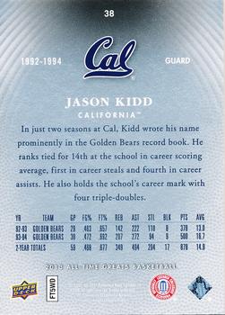 2013 Upper Deck All Time Greats #38 Jason Kidd Back