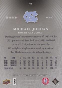 2013 Upper Deck All Time Greats #76 Michael Jordan Back