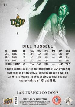 2012-13 SP Authentic #11 Bill Russell Back