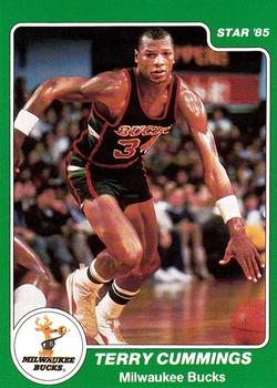 1984-85 Star Milwaukee Bucks Card Night #3 Terry Cummings Front
