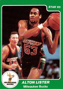 1984-85 Star Milwaukee Bucks Card Night #9 Alton Lister Front