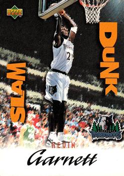 1997 Upper Deck Nestle Slam Dunk #SD9 Kevin Garnett Front