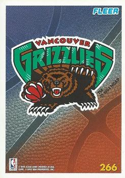 1994-95 Fleer European #266 Vancouver Grizzlies Front