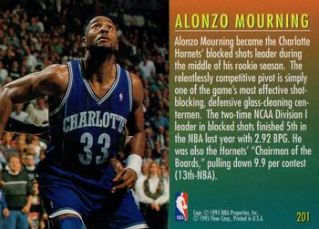1995-96 Fleer European #201 Alonzo Mourning Back