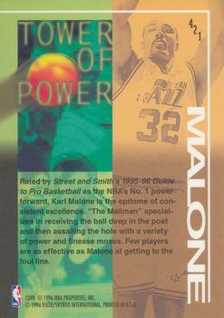 1995-96 Fleer European #421 Karl Malone Back