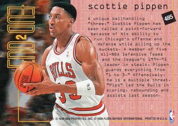 1995-96 Fleer European #485 Scottie Pippen Back