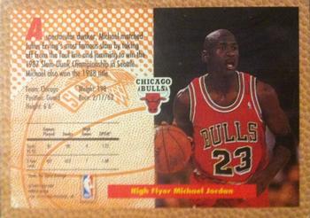 1992-93 Fleer Tony's Pizza #NNO Michael Jordan Back