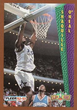 1992-93 Fleer Tony's Pizza #NNO Shaquille O'Neal Front