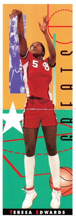 1993 Kellogg's College Greats Postercards #NNO Teresa Edwards Front