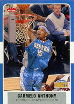 2007-08 Fleer #159 Carmelo Anthony Front