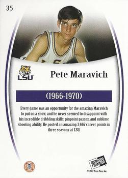 2007-08 Press Pass Legends #35 Pete Maravich Back
