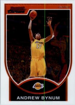 2007-08 Bowman - Chrome #106 Andrew Bynum Front