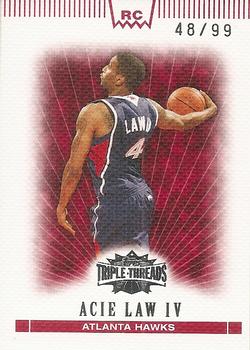 2007-08 Topps Triple Threads #121 Acie Law Iv Front