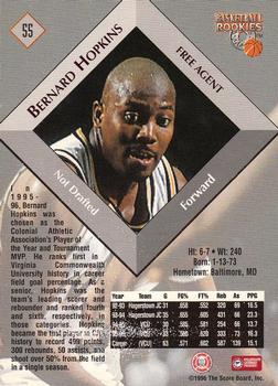 1996 Score Board Rookies #55 Bernard Hopkins Back
