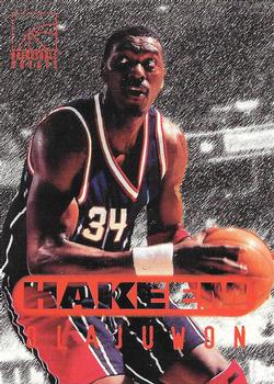 1996 Score Board Rookies #92 Hakeem Olajuwon Front