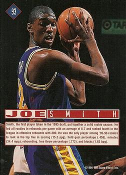 1996 Score Board Rookies #93 Joe Smith Back