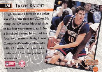 1996 Score Board Rookies - College Jerseys #J20 Travis Knight Back