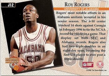 1996 Score Board Rookies - College Jerseys #J12 Roy Rogers Back