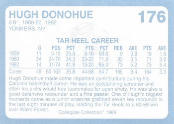 1989 Collegiate Collection North Carolina's Finest #176 Hugh Donahue Back