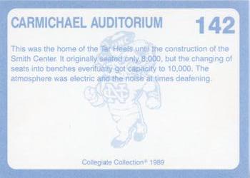 1989 Collegiate Collection North Carolina's Finest #142 Carmichael Auditorium Back