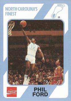 1989 Collegiate Collection North Carolina's Finest #8 Phil Ford Front