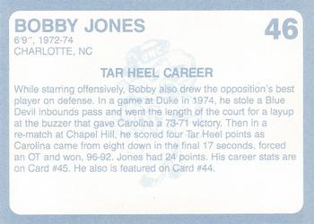 1989 Collegiate Collection North Carolina's Finest #46 Bobby Jones Back