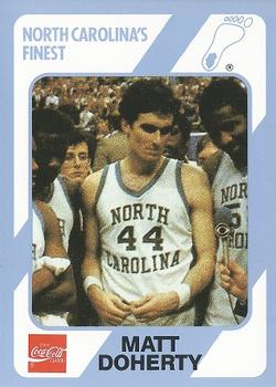 1989 Collegiate Collection North Carolina's Finest #62 Matt Doherty Front