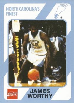 1989 Collegiate Collection North Carolina's Finest #114 James Worthy Front