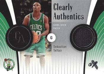 2006-07 E-X - Clearly Authentics Patches #CA-ST Sebastian Telfair Front