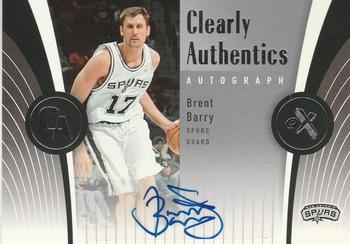 2006-07 E-X - Clearly Authentics Autographs #CAA-BA Brent Barry Front
