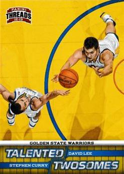 2012-13 Panini Threads - Talented Twosomes #11 David Lee / Stephen Curry Front