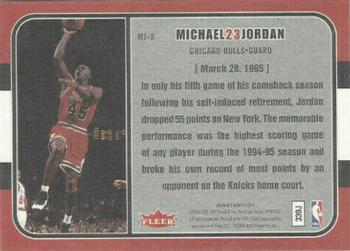 2006-07 Fleer - Jordan's Greatest Moments #MJ-8 Michael Jordan Back