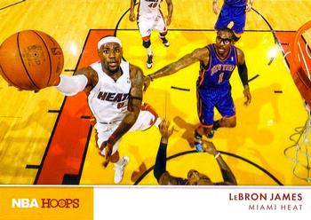 2012-13 Hoops - Action Photos #3 LeBron James Front