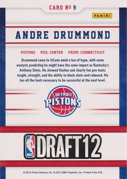 2012-13 Hoops - Draft Night #9 Andre Drummond Back