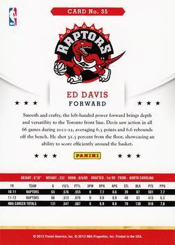 2012-13 Hoops - Glossy #35 Ed Davis Back