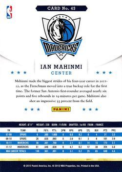 2012-13 Hoops - Glossy #43 Ian Mahinmi Back